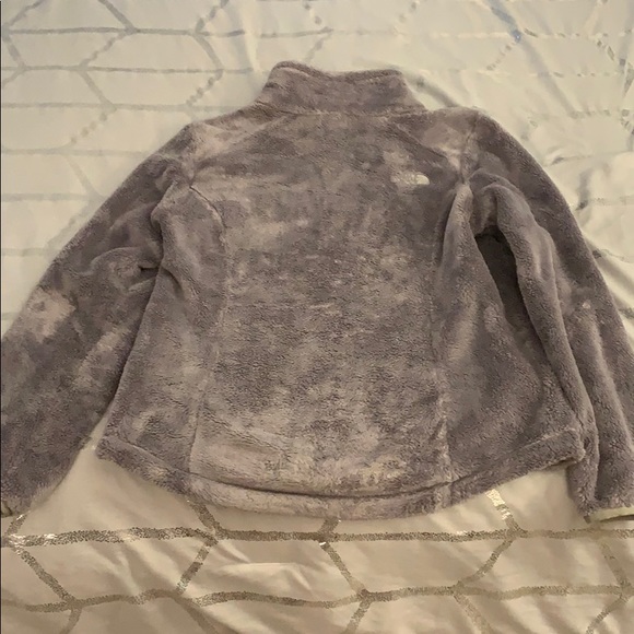 Authentic fuzzy gray north face jacket - Picture 2 of 7